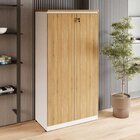 Armário Alto 160cm Para Escritório 2 Portas Com Chave Corpora