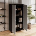 Armário Alto 160cm Para Escritório 2 Portas Com Chave Corpora