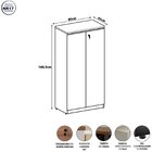 Armário Alto 160cm Para Escritório 2 Portas Com Chave Corpora