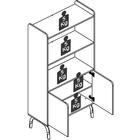 Armario Alto 2 Portas 157x80 Cm 27996 Artesano