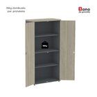 Armário Alto 2 Portas 159,6x79,2x41 Cm Pivotante Grafito/nogu