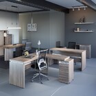 Armário Alto 2 Portas 2 Nichos Pandin Pe50 - Naturalle/prata