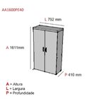 Armário Alto 2 Portas 3 Prateleiras Pivot Pe40