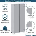 Armário Alto 2 Portas Pandin 80 Cm (largura) Inmetro Estrutur