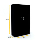 Armário Alto 2 Portas Pandin Maxxi - Preto