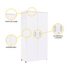 Armário Alto 2 Portas Pandin P25 - Branco