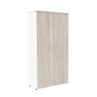 Armário Alto 2 Portas Pandin P25 - Nogueira/branco