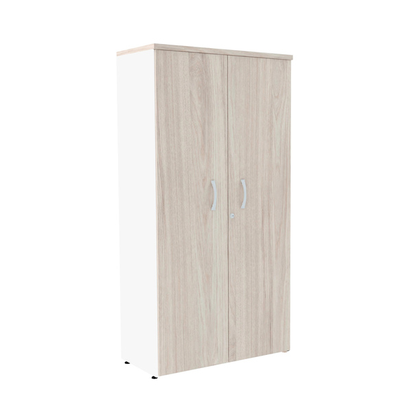 Armário Alto 2 Portas Pandin P25 - Nogueira/branco