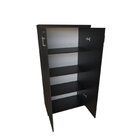 Armário Alto 2 Portas Para Escritório Preto