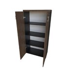 Armário Alto 2 Portas Para Escritório Preto/ameixa Negra