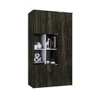 Armário Alto Com Nicho E 03 Portas 161,5x90x42cm Carvalho Dar