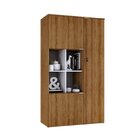 Armário Alto Com Nicho E 03 Portas 161,5x90x42cm Lamina Mel/b