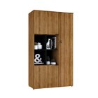 Armário Alto Com Nicho E 03 Portas 161,5x90x42cm Lamina Mel/p