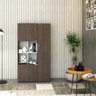 Armário Alto Com Nicho E 3 Portas 161,5cm X 90cm X 42cm Branc