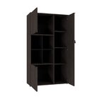 Armário Alto Com Nicho E 3 Portas 161,5cm X 90cm X 42cm Terra