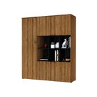 Armário Alto Com Nichos E 05 Portas 161,5x135x42cm Lamina Mel