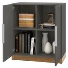 Armário Alto E Baixo Para Escritório Cubic Cinza Caemmun