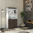 Armário Alto Estante Com 2 Portas 160cm X 80cm X 42cm Branco/