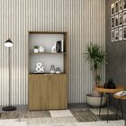 Armário Alto Estante Com 2 Portas 160cm X 80cm X 42cm Vermont