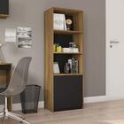 Armário Alto Estante Recta Quarto Escritório 1 Porta 3 Pratel