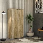 Armário Alto Fechado Com 2 Portas 161,5cm X 80cm X 42cm Carva