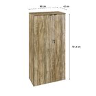 Armário Alto Fechado Com 2 Portas 161,5cm X 80cm X 42cm Carva