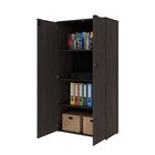 Armário Alto Fechado Com 2 Portas 161,5cm X 80cm X 42cm Terra