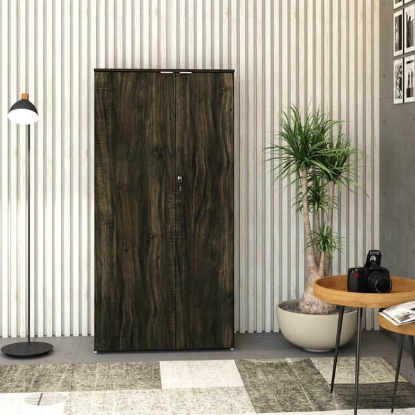 Armário Alto Fechado Com 2 Portas 161,5x80x42cm Carvalho Escu