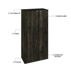 Armário Alto Fechado Com 2 Portas 161,5x80x42cm Carvalho Escu