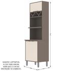 Armário Alto Forno Microondas 3 Gavetas Prateleira Torre Quen