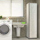 Armário Alto Master II 188x45x46,5cm Legno Crema Spaceo