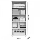 Armário Alto Multiuso 2 Portas 4 Prateleiras