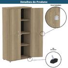 Armário Alto P25 Pandin 80 Cm (largura) Em Mdp Cor Noce Natur