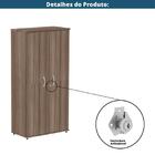 Armário Alto P25 Pandin 80 Cm (largura) Em Mdp Cor Walnut Com