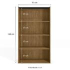 Armário Alto Para Escritório 2 Portas 91cm Cobogó Star K01 Fr