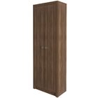 Armário Alto Para Escritório 2 Portas E 5 Prateleiras Nogal