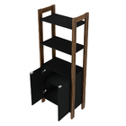 Armário Alto Para Escritório Home Office Az1009 Mdp Preto/nog