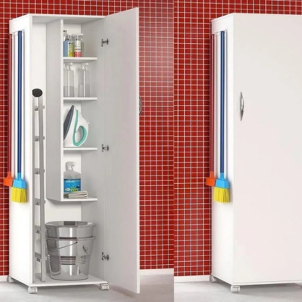 Armario Alto Para Lavandria Para Trabalho 1 Porta