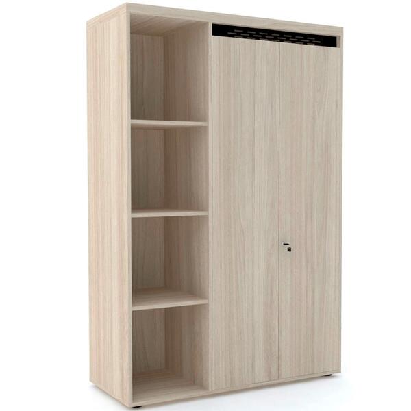 Armário Alto PE50 Pandin 104,60 cm (largura) MDP Cor Nogueira