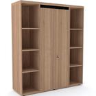 Armário Alto Pe50 Pandin 140 Cm (largura) Em Mdp Cor Noce Nar