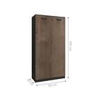 Armário Alto Suicine Castanho Preto