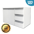 Armário Aparador Buffet Suspenso Horizontal Branco 2 Portas 3