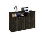 Armário Aparador Com 3 Portas E Nicho 89,5x135x42cm Carvalho