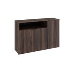 Armário Aparador Com 3 Portas E Nicho 89,5x135x42cm Nogal /pr