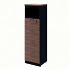 Armário Arquivo 4 Pastas Com Nicho Yaris Ameixa E Preto