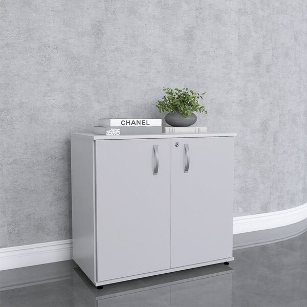 Armario Baixo 02 Portas Pivotante Ab700mx-32 Cinza