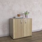 Armario Baixo 02 Portas Pivotante Ab700mx-32 Noce Naturalle