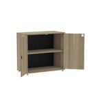 Armario Baixo 02 Portas Pivotante Ab700mx-32 Noce Naturalle