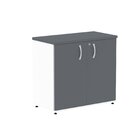 Armário Baixo 02 Portas Pivotante Ab700p25 Branco/grafito