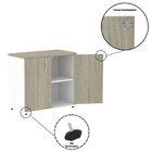 Armário Baixo 02 Portas Pivotante Ab700p25 Branco/nogueira Ca